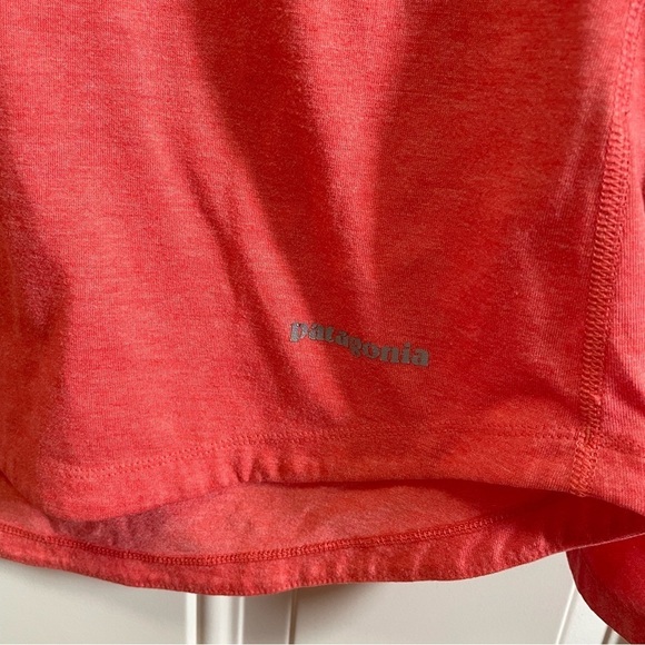 Patagonia salmon Long-Sleeved Nine Trails Shirt M - Picture 4 of 6